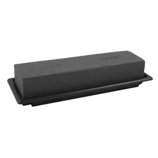 Oasis black table deco medi 25x9cm 1pc