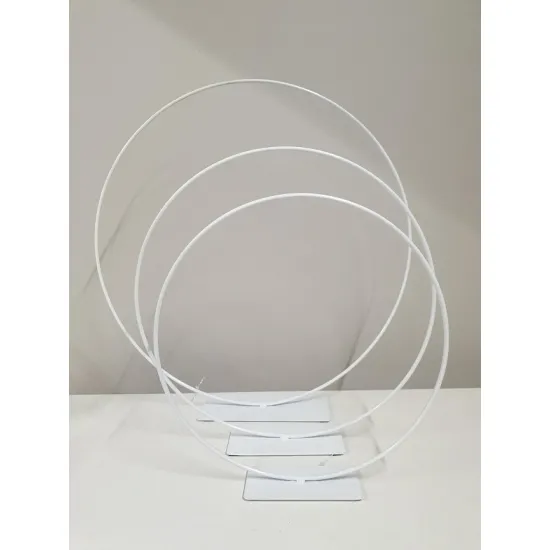Frame ring on base 25cm white