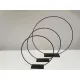 Frame ring on base 30cm black