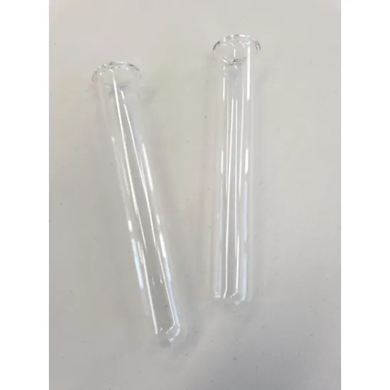 Glazen buisje (bloemflesje/pipet) 1.5x10cm met rand 12st