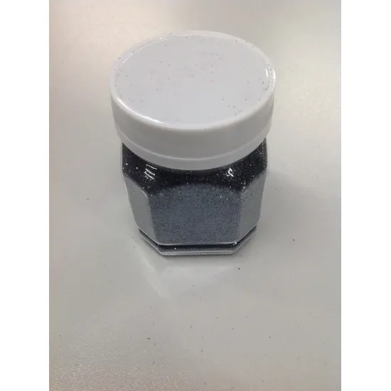 Glitterpoeder 115gr antraciet