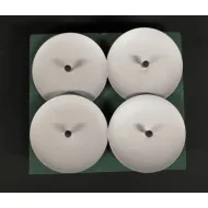 Support pour bougie 53mm argent 4pcs