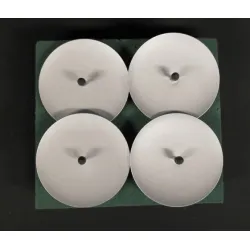 Support pour bougie 53mm argent 4pcs