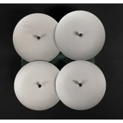 Support pour bougie 70mm argent 4pcs