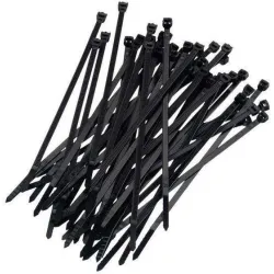 Collier de serrage 200x2,5mm noir 100pcs