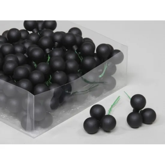 Christmas spheres 20mm black combi 144pcs