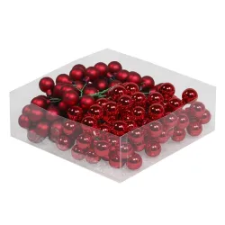 Boule de noel 20mm red combi 144pcs