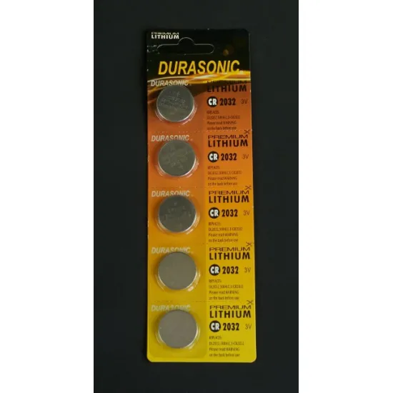 Buttoncell battery cr2032 blister 5pcs