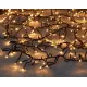 Guirlande led cluster 1920l/25m classic white ip44 timer 8/16u