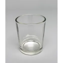 Verre pour chauffe plat transparant d5.5cm h6.5cm