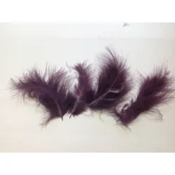 Plumes de marabou aubergine +/-45gr
