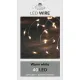 Lighting on batteries (without battery!) indoor silver wire 40l/2m led warm white – 10cm cable run transparent