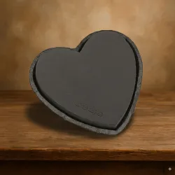 Oasis black biolit coeur 33x34x5.5cm 1pc