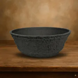 Oasis black biolit planting bowl 40x14.5cm