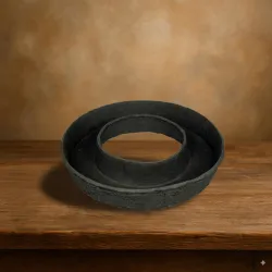 Oasis black biolit planting ring 35x6.5cm