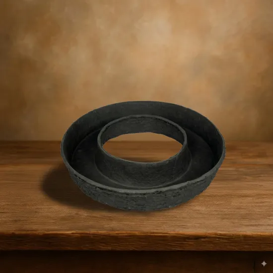 Oasis black biolit planting ring 35x6.5cm