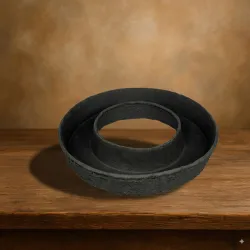 Oasis black biolit planting ring 44x8cm