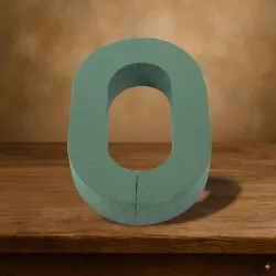 Oasis foam frame chiffre 30cm "0" 1pc