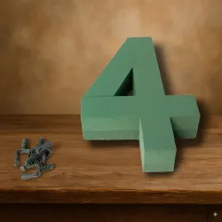 Oasis foam frame chiffre 30cm "4" 1pc