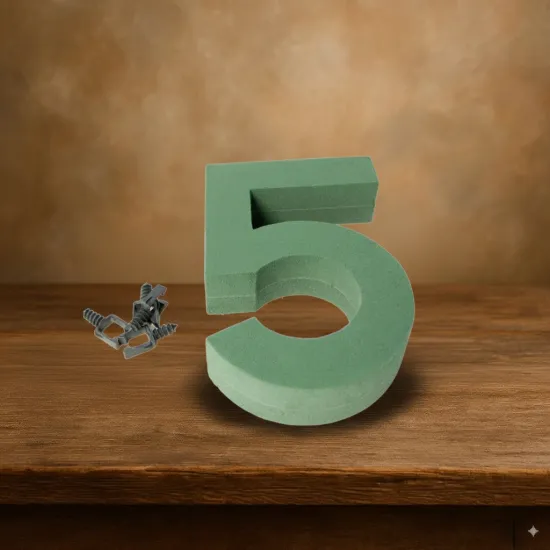 Oasis foam frame number 30cm 5 1pc