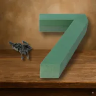 Oasis foam frame chiffre 30cm "7" 1pc