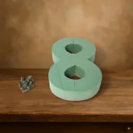 Oasis foam frame chiffre 30cm "8" 1pc