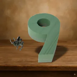 Oasis foam frame chiffre 30cm "9" 1pc