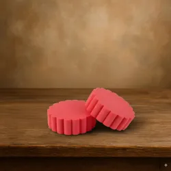 Oasis rainbow foam fluted cake baroque red 15cm 2pcs