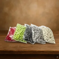 Oasis rainbow foam marbles 1cm 250pcs lime green