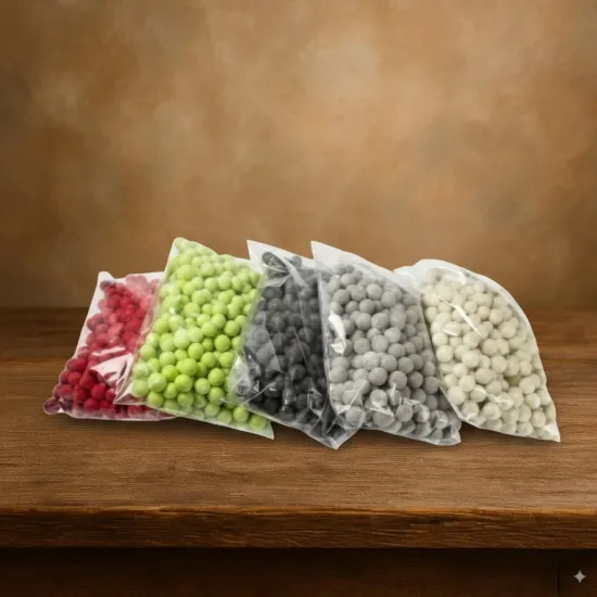 Oasis rainbow foam marbles 1cm 250pcs lime green