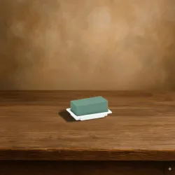 Oasis table deco mini blanc 13x9cm 1pc