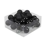 Christmas spheres 40mm black combi 36pcs